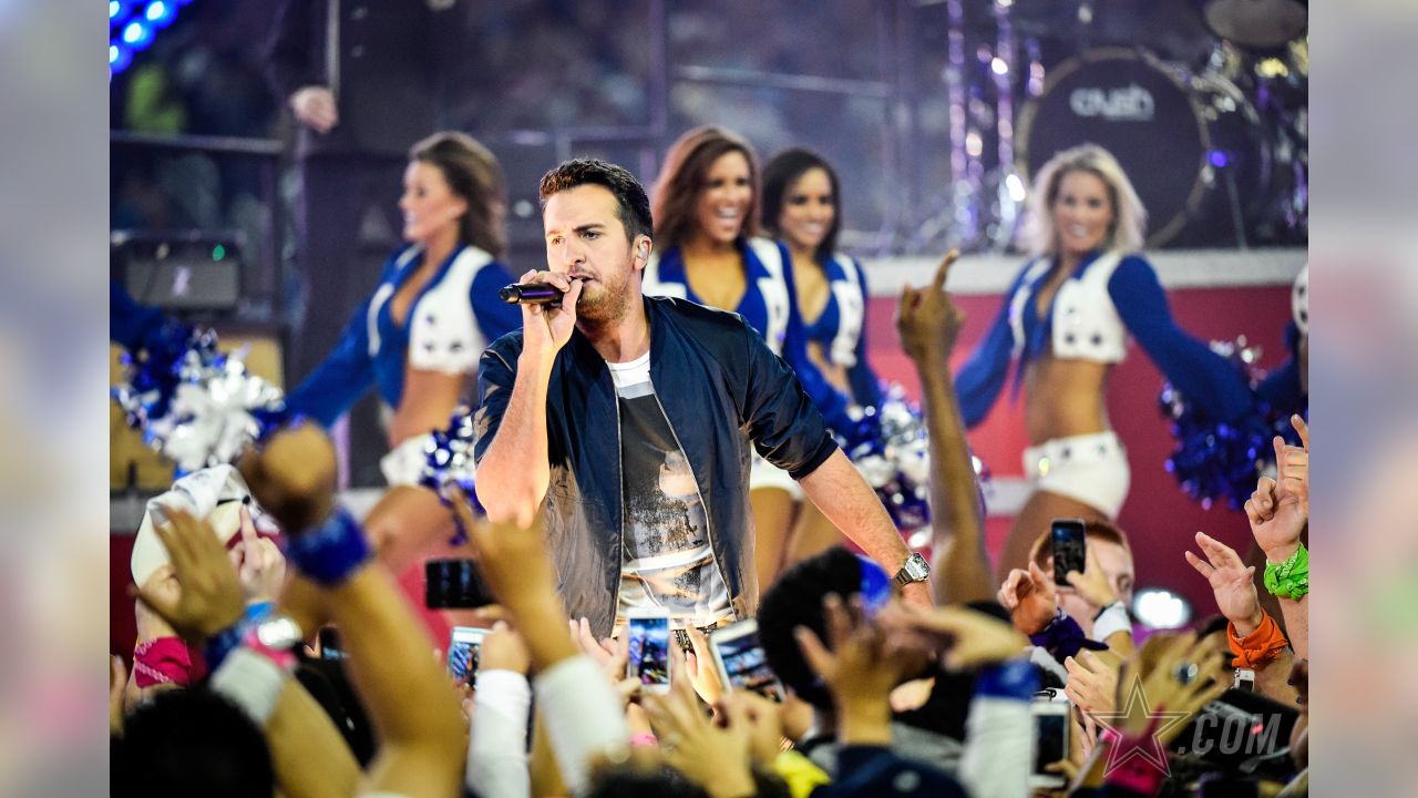 Luke Bryan - Playing the halftime show at the Dallas Cowboys game tomorrow.  Y'all don't forget to tune in between your Thanksgiving meals.