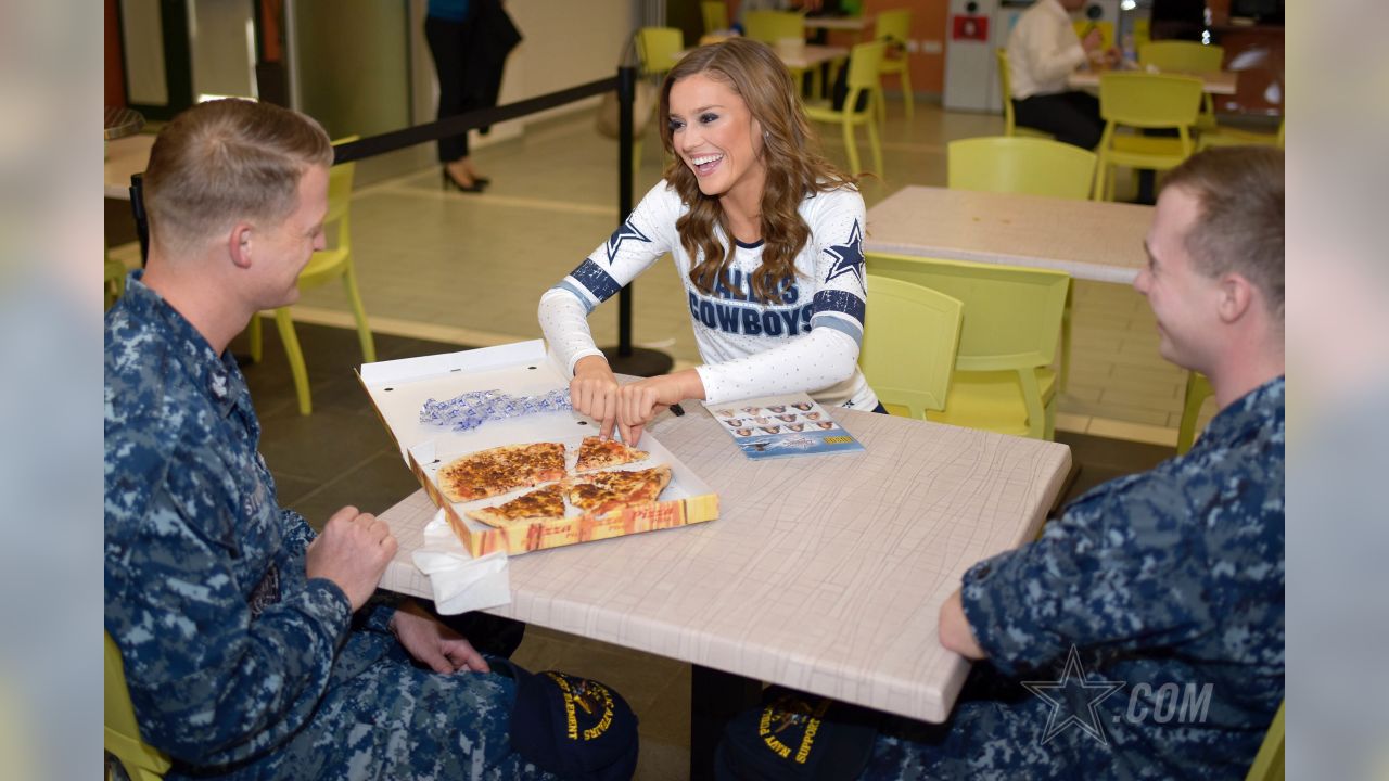 Dallas Cowboys Cheerleaders visit CAFB families during USO tour