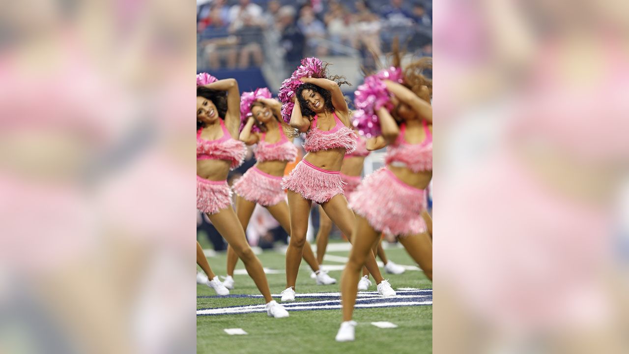 Dallas Cowboys Cheerleaders - Rockin' our pink pom-poms today for Breast  Cancer Awareness Month!!