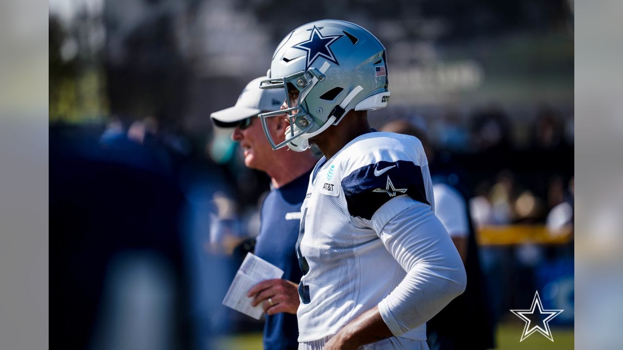 Dallas Cowboys offensive tackle Josh Ball (75) participates in drills at  the NFL football team's practice facility in Oxnard, Calif. Wednesday, Aug.  3, 2022. (AP Photo/Ashley Landis Stock Photo - Alamy