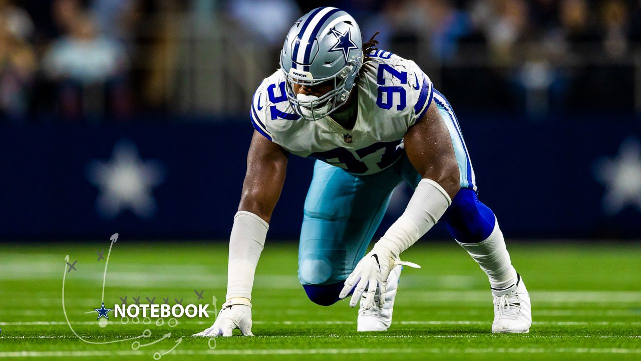 Dallas Cowboys defensive tackle Osa Odighizuwa (97) is seen after an NFL  football game against the Chicago Bears, Sunday, Oct. 30, 2022, in  Arlington, Texas. Dallas won 49-29. (AP Photo/Brandon Wade Stock Photo -  Alamy