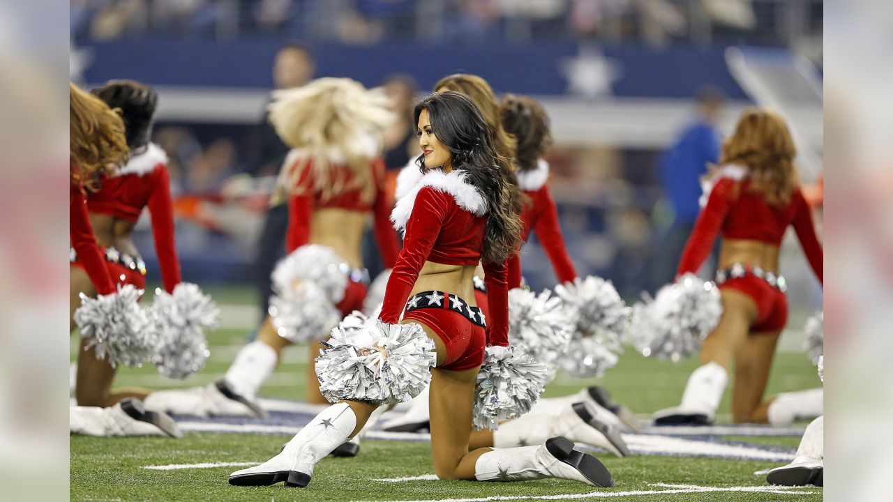 Dallas Cowboys Cheerleaders perform their annual Christmas themed