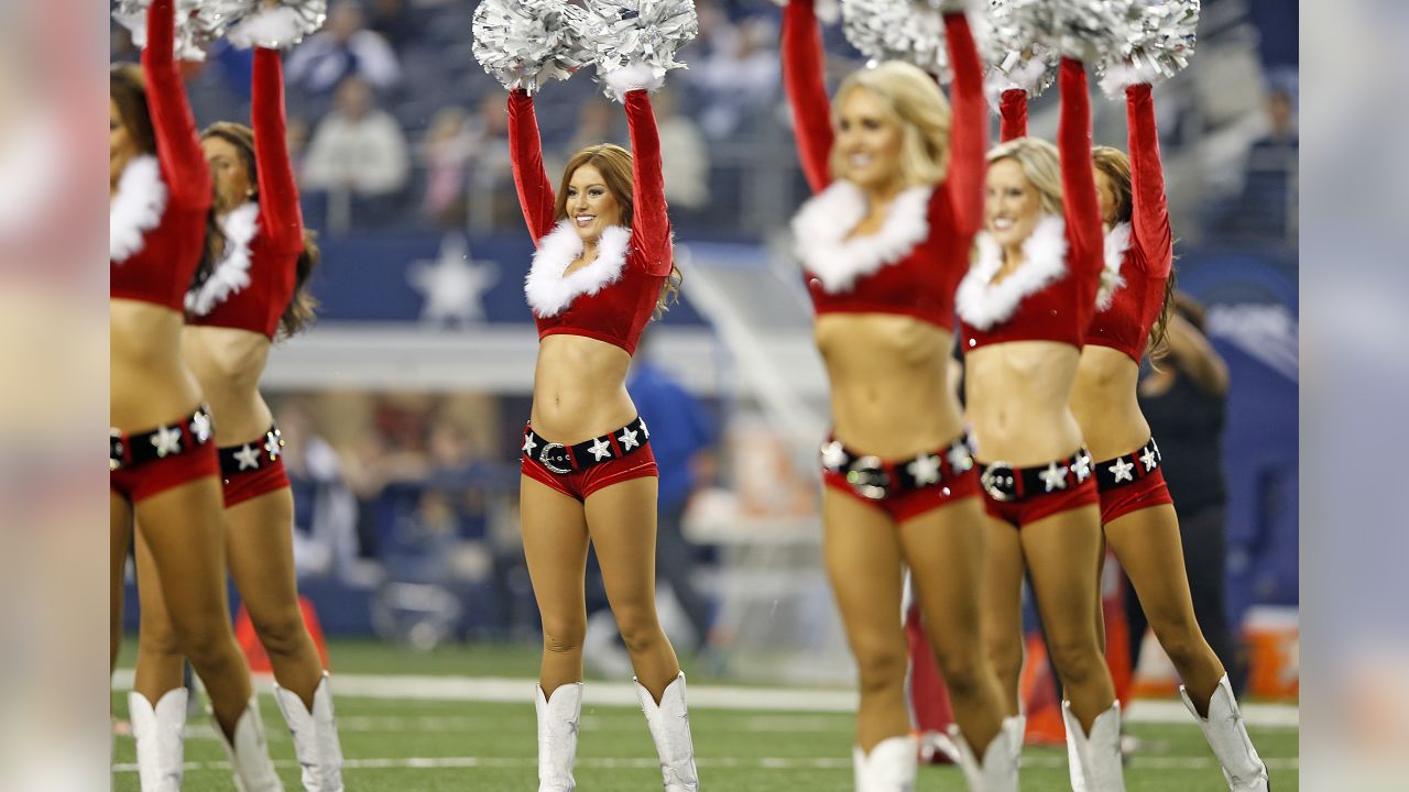 Dallas Cowboys Cheerleaders perform their annual Christmas themed