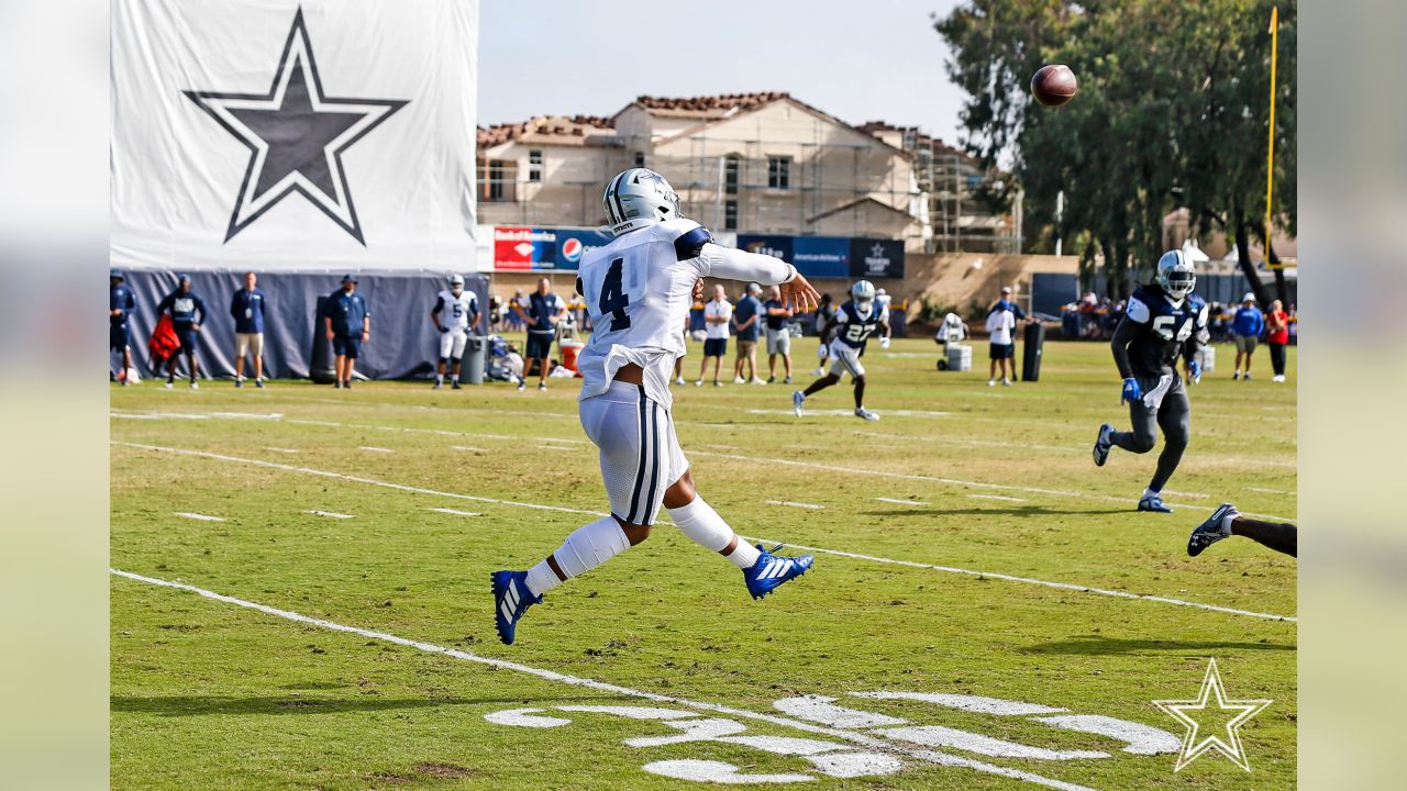 Dallas Cowboys offensive tackle Josh Ball (75) participates in drills at  the NFL football team's practice facility in Oxnard, Calif. Wednesday, Aug.  3, 2022. (AP Photo/Ashley Landis Stock Photo - Alamy