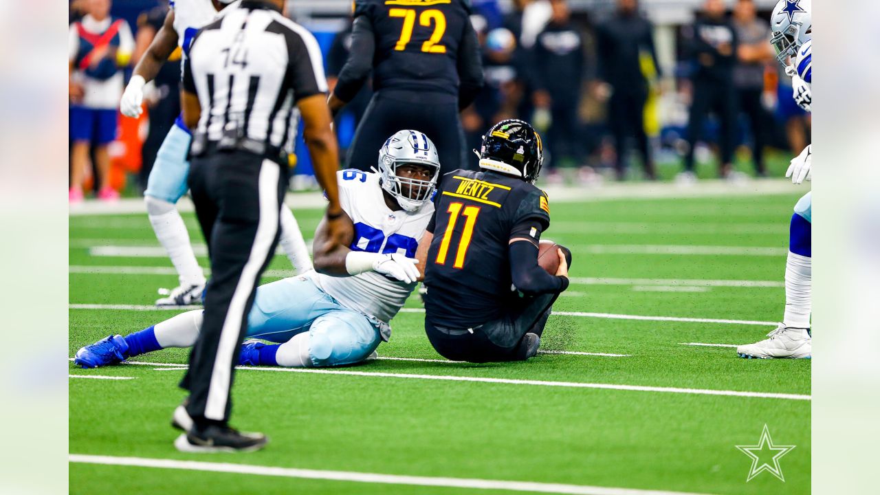 Dallas Cowboys safety Markquese Bell (41) in action during an NFL football  game against the Washington Commanders, Sunday, Oct. 2, 2022, in Arlington.  (AP Photo/Tyler Kaufman Stock Photo - Alamy