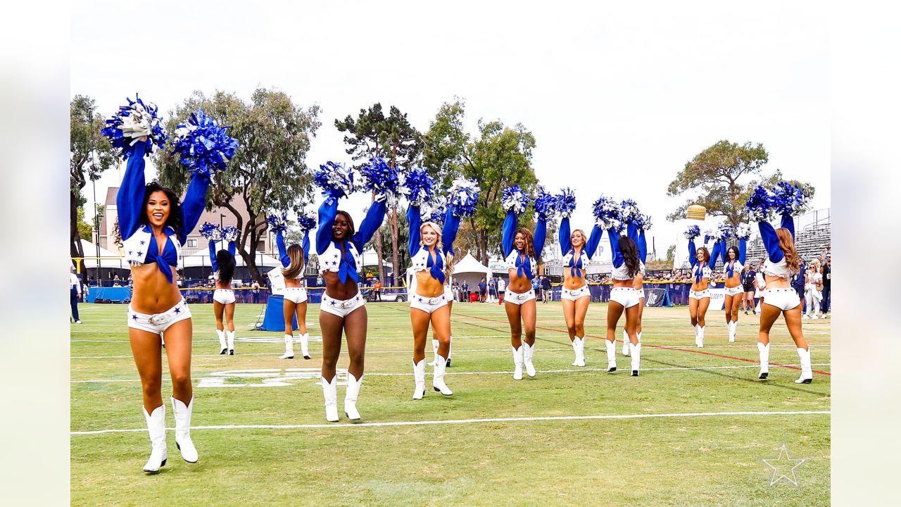 Photos: Kick back and celebrate! Dallas Cowboys Cheerleaders perform at  training camp opening ceremonies