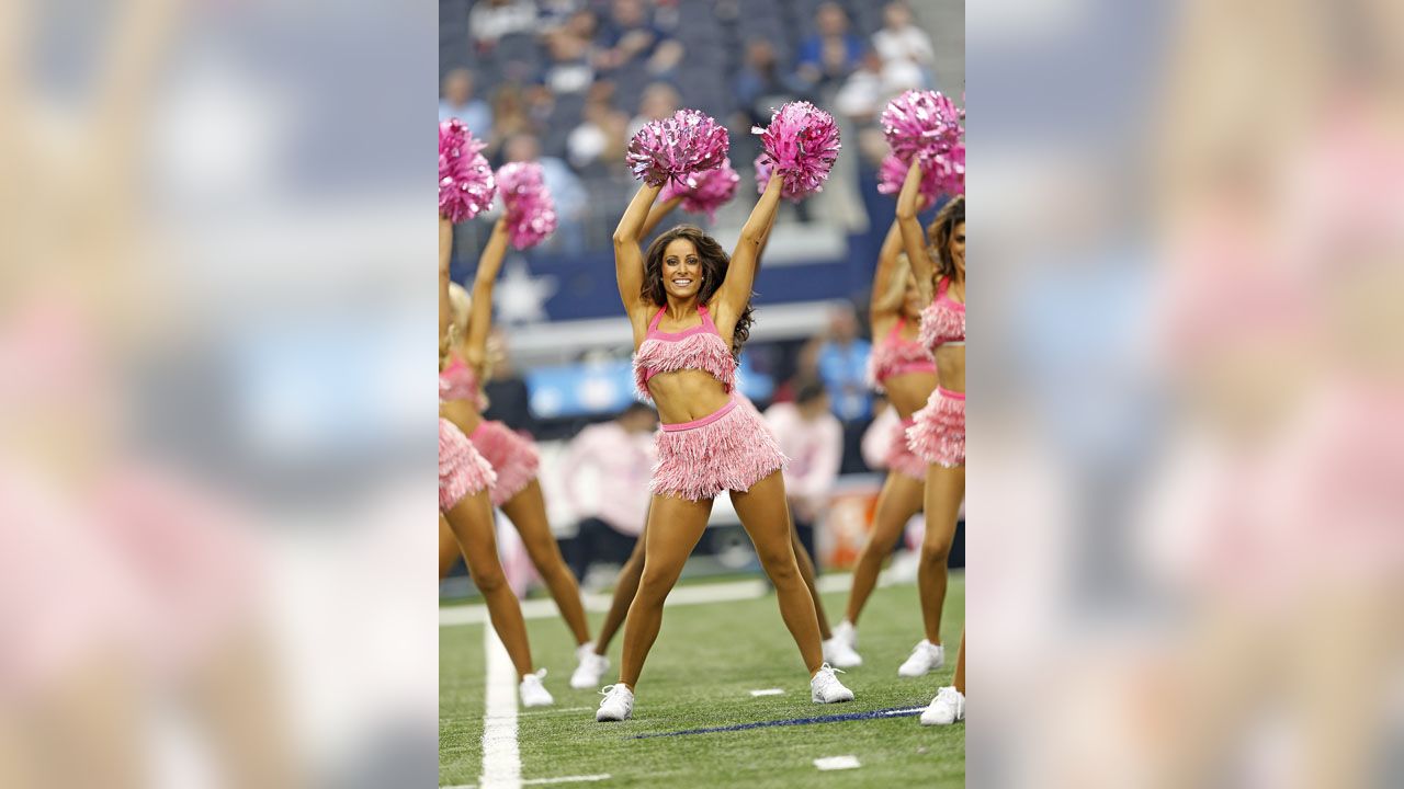 Dallas Cowboys Football Team Breast Cancer Awareness 3x5 Flag cheerleaders  komen