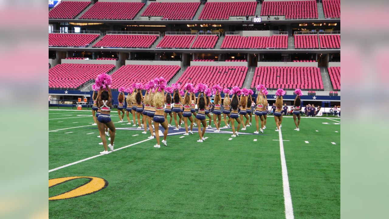 Dallas Cowboys Cheerleaders - We've got our pink practice outfits on for  Breast Cancer Awareness month! #BCA #LARvsDAL