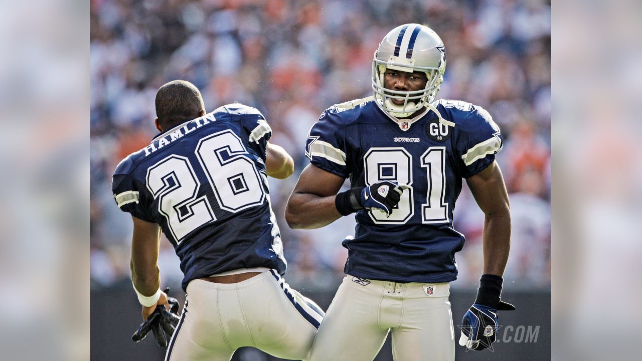 Terrell Owens #81 of the Dallas Cowboys in action during the