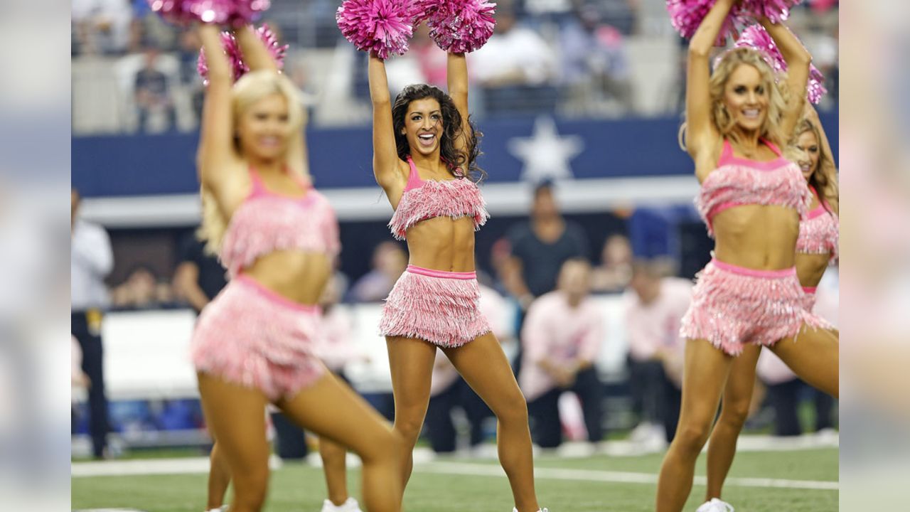 Dallas Cowboys Cheerleaders Breast Cancer Awareness Halftime