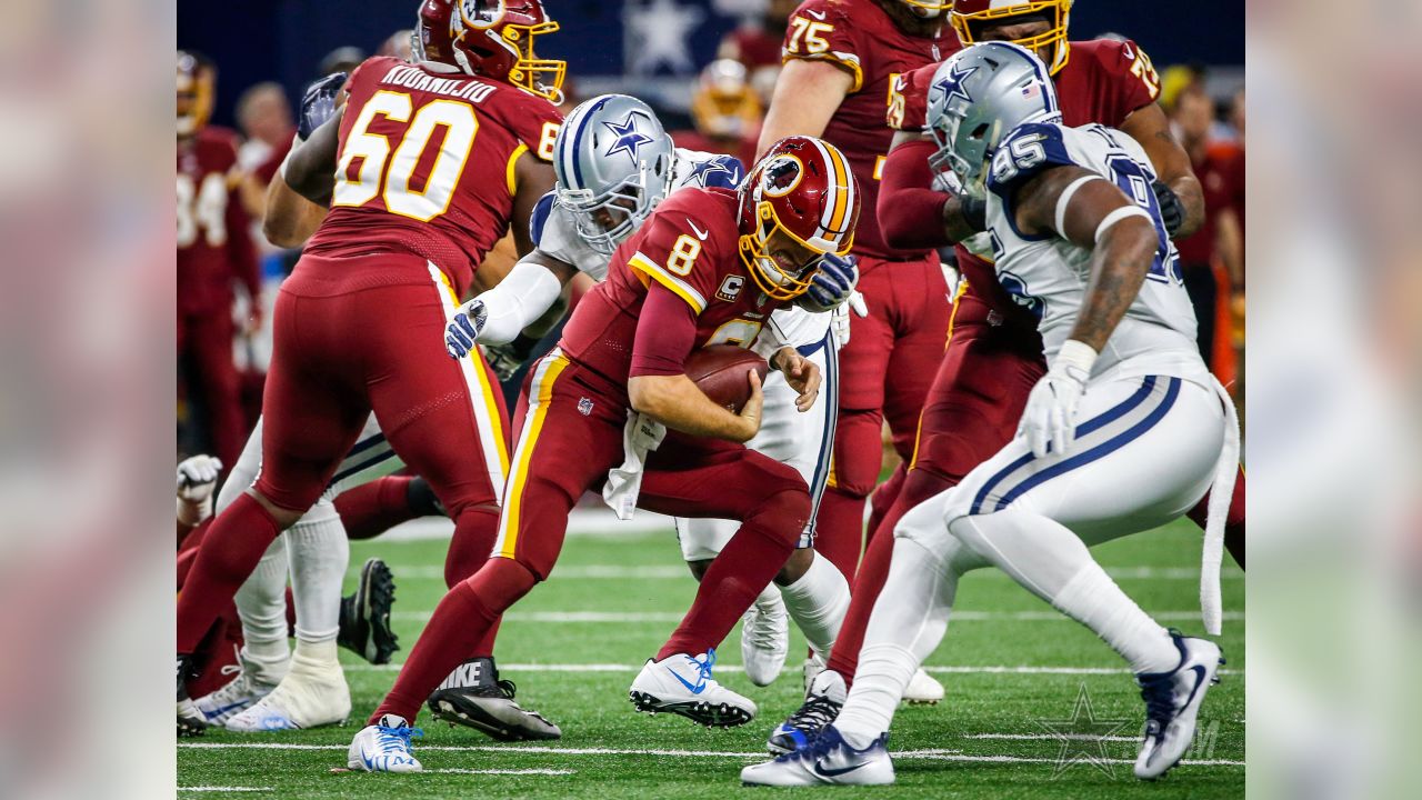 Dallas Cowboys defensive tackle Isaac Alarcon (60) is seen during the  second half of an NFL football game against the Las Vegas Raiders,  Saturday, Aug. 26, 2023, in Arlington, Texas. Dallas won