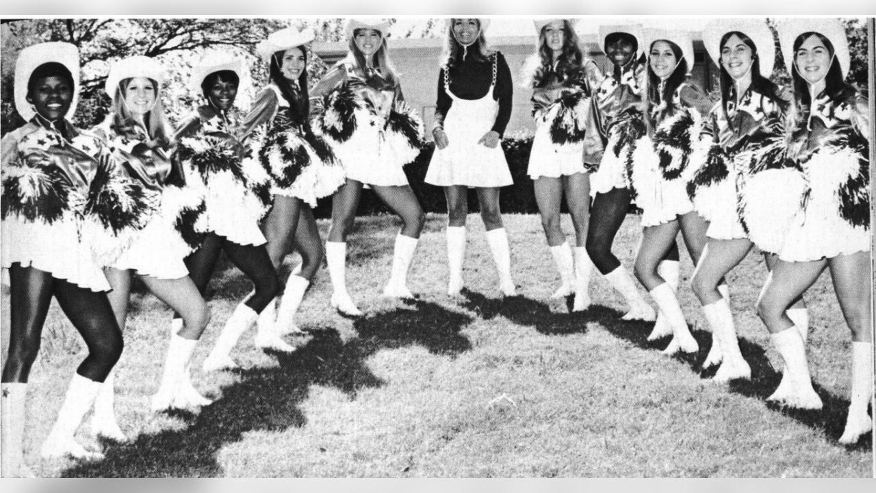 dallas cowboy cheerleader uniforms through the years