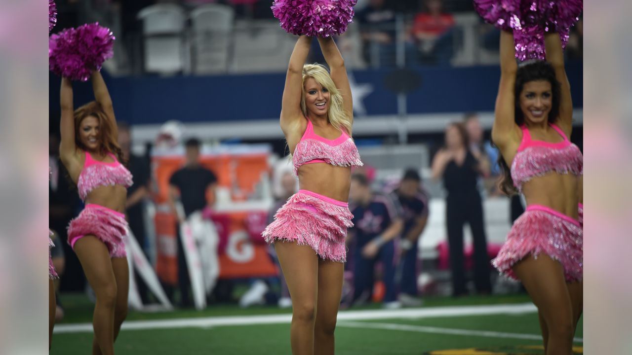 Dallas Cowboys Cheerleaders - Rockin' our pink pom-poms today for Breast  Cancer Awareness Month!!