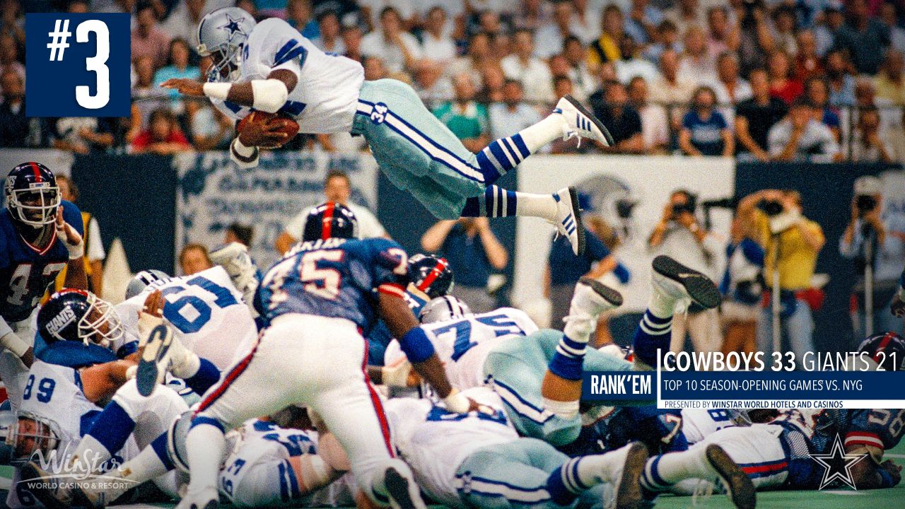 Rank'Em: Top 10 season-opening games vs. NYG