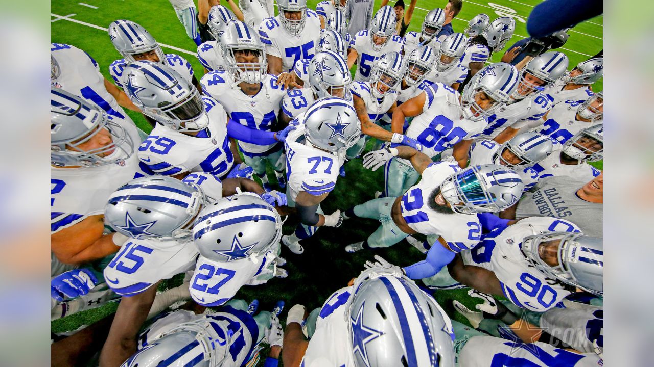 Dallas Cowboys quarterback Dak Prescott wears a Crucial Catch hat as he  warms up for an NFL football game against the Houston Texans, Sunday, Oct.  7, 2018, in Houston. (AP Photo/David J.