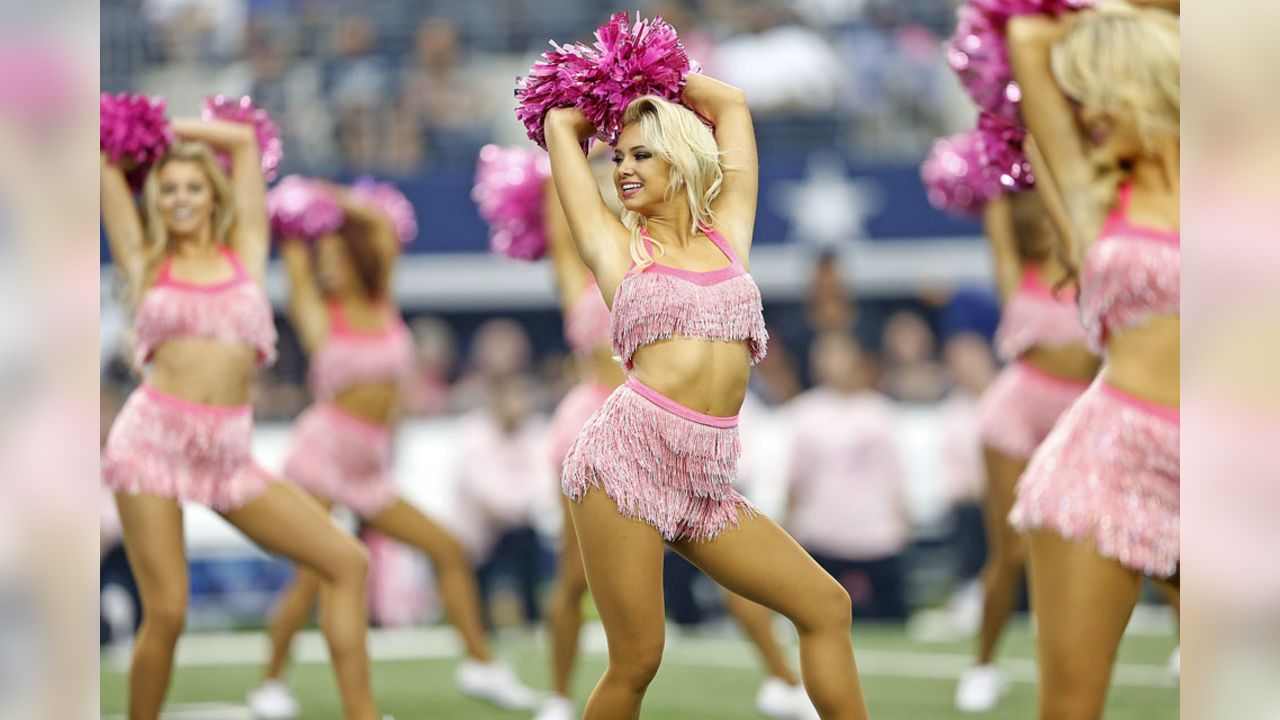 Dallas Cowboys Cheerleaders Breast Cancer Awareness Halftime