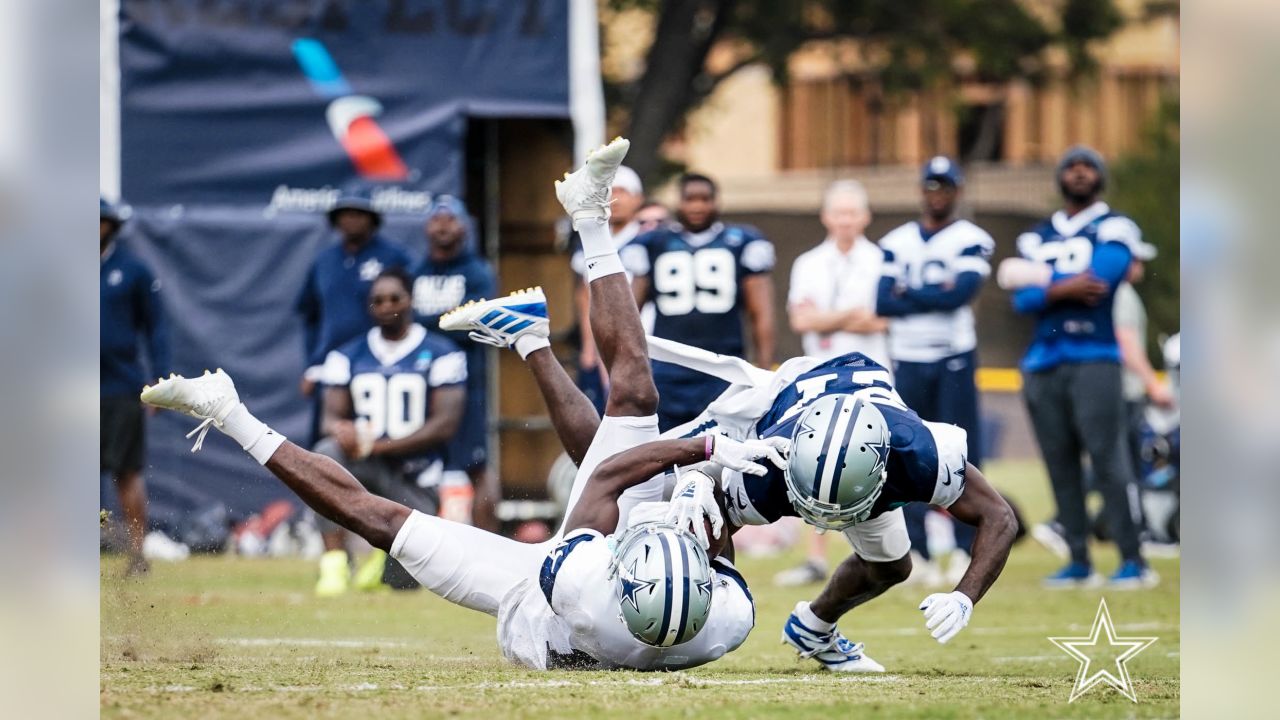 Dallas Cowboys offensive tackle Josh Ball (75) participates in drills at  the NFL football team's practice facility in Oxnard, Calif. Wednesday, Aug.  3, 2022. (AP Photo/Ashley Landis Stock Photo - Alamy