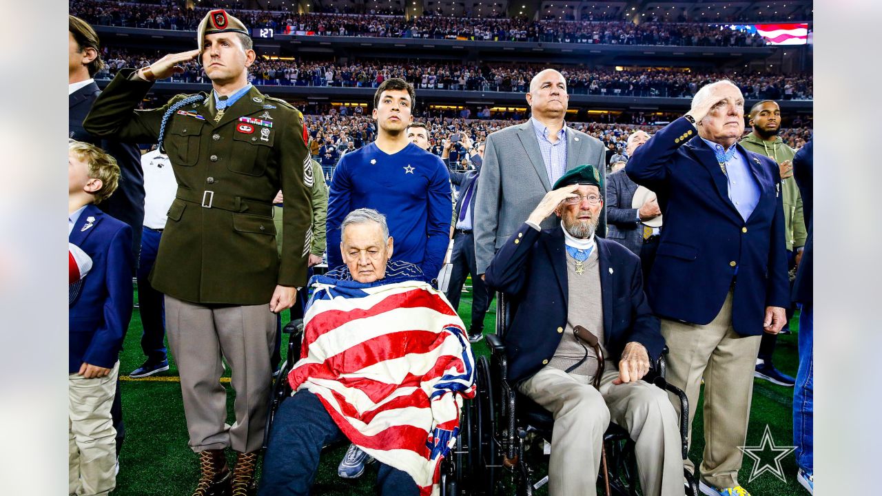 Photos: Salute to our heroes! Dallas Cowboys honor service members at AT&T  Stadium