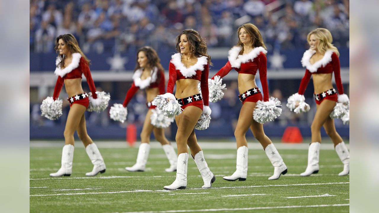 Dallas Cowboys Cheerleaders perform their annual Christmas themed