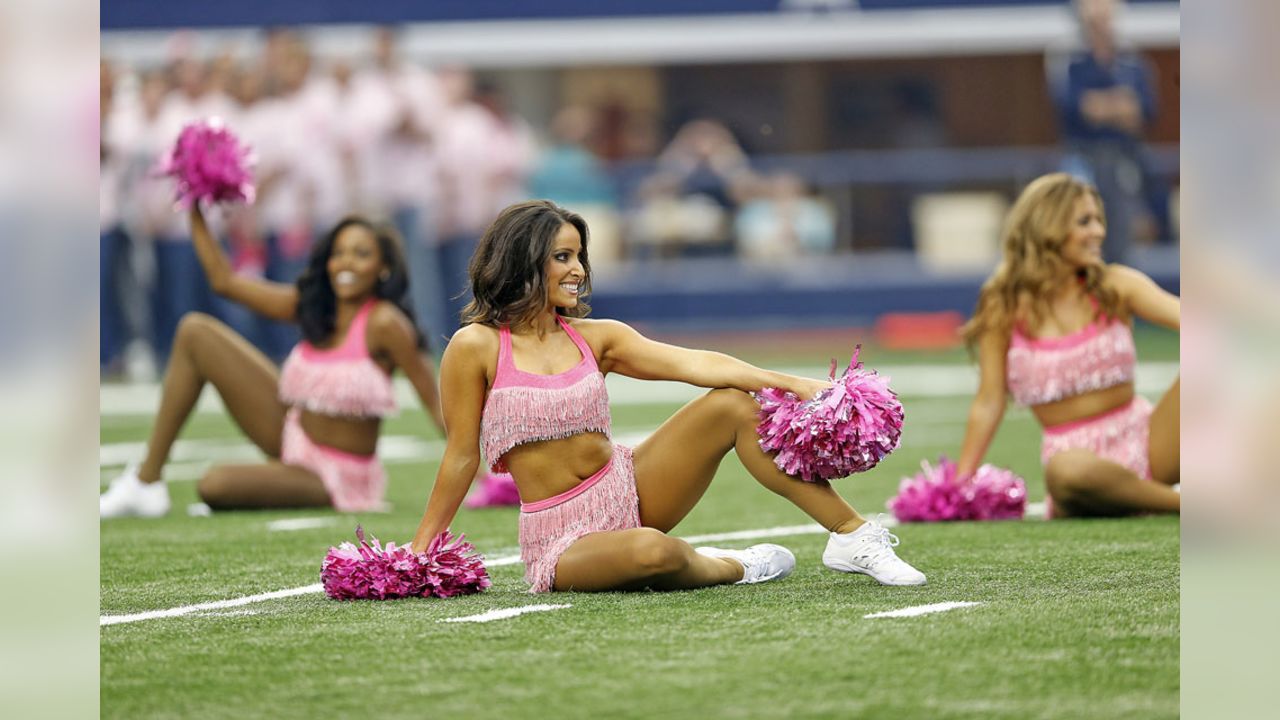 Falcons Cheerleaders Supporting Breast Cancer Awareness Month