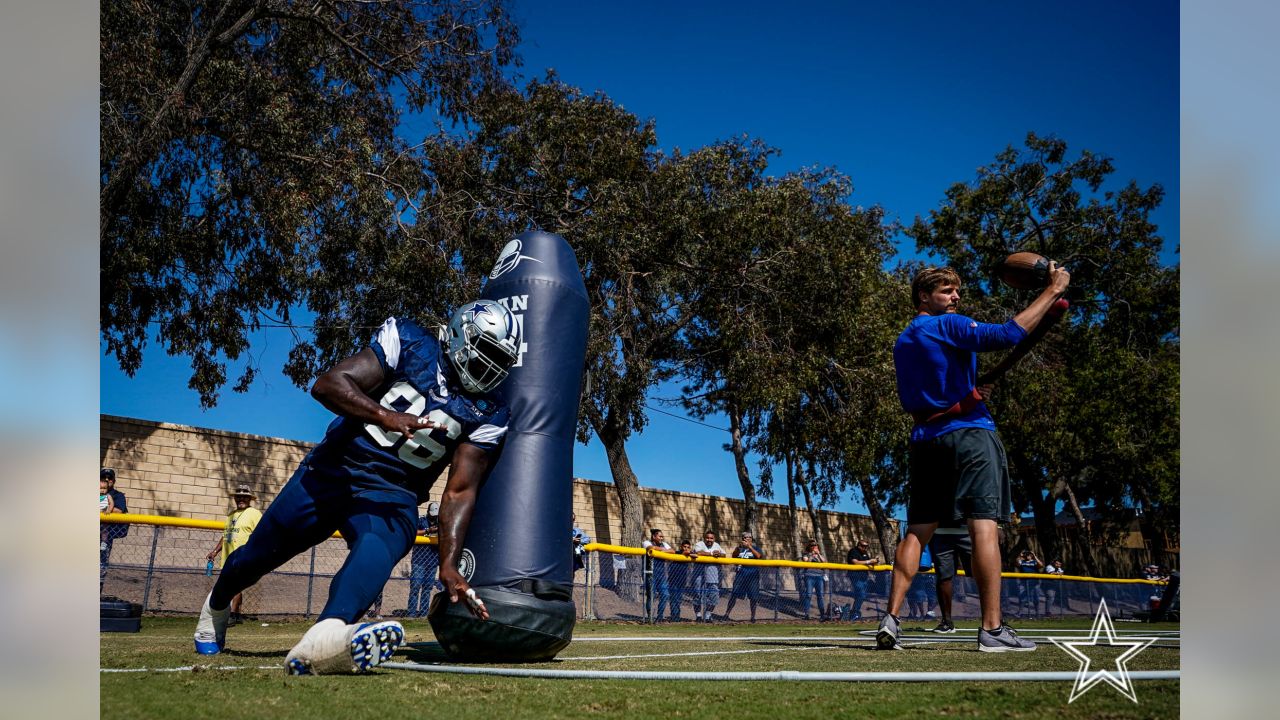 Dallas Cowboys offensive tackle Josh Ball (75) participates in drills at  the NFL football team's practice facility in Oxnard, Calif. Wednesday, Aug.  3, 2022. (AP Photo/Ashley Landis Stock Photo - Alamy