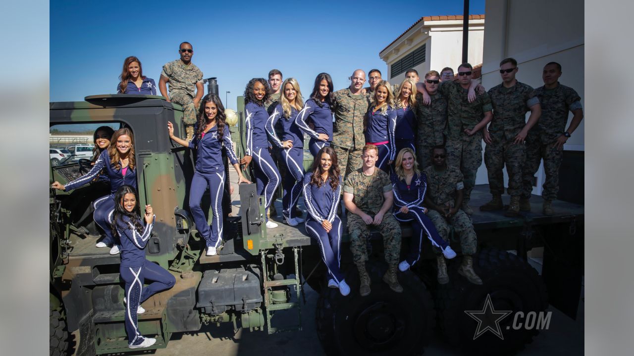 Dallas Cowboys Cheerleaders visit CAFB families during USO tour