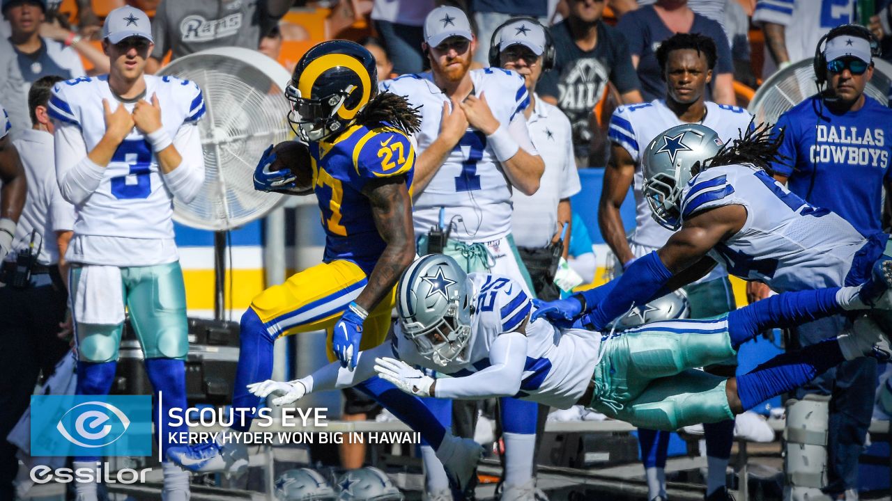 Texas, USA. 18 August 2018. Dallas Cowboys defensive end Taco Charlton (97)  during the NFL football game between the Cincinnati Bengals and the Dallas  Cowboys at AT&T Stadium in Arlington, Texas. Shane