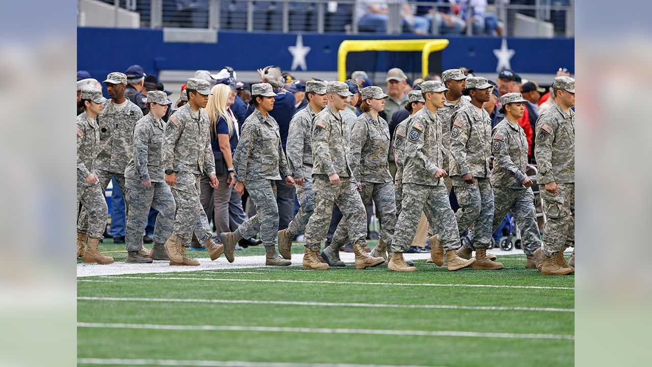 Dallas Cowboys and Caliber Collision Celebrate Military Service