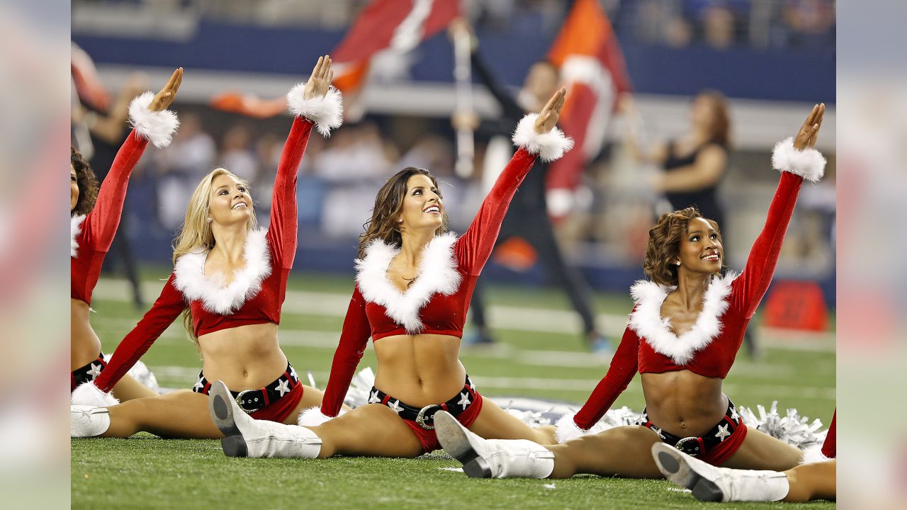 Dallas Cowboys Cheerleaders perform their annual Christmas themed