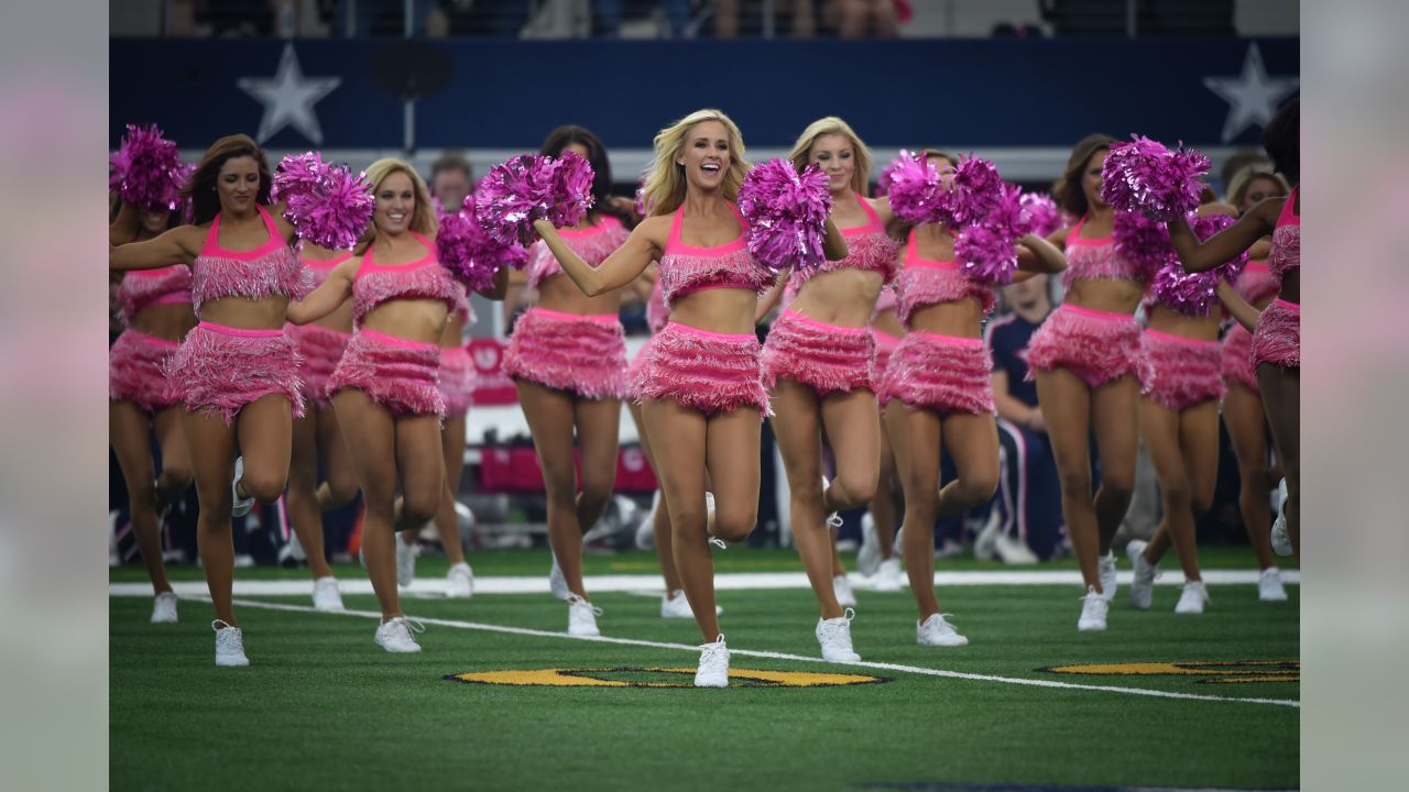 Dallas Cowboys Football Team Breast Cancer Awareness 3x5 Flag cheerleaders  komen