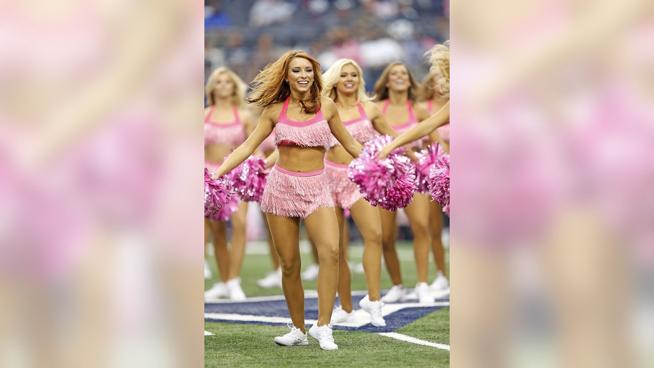 Dallas Cowboys Football Team Breast Cancer Awareness 3x5 Flag cheerleaders  komen