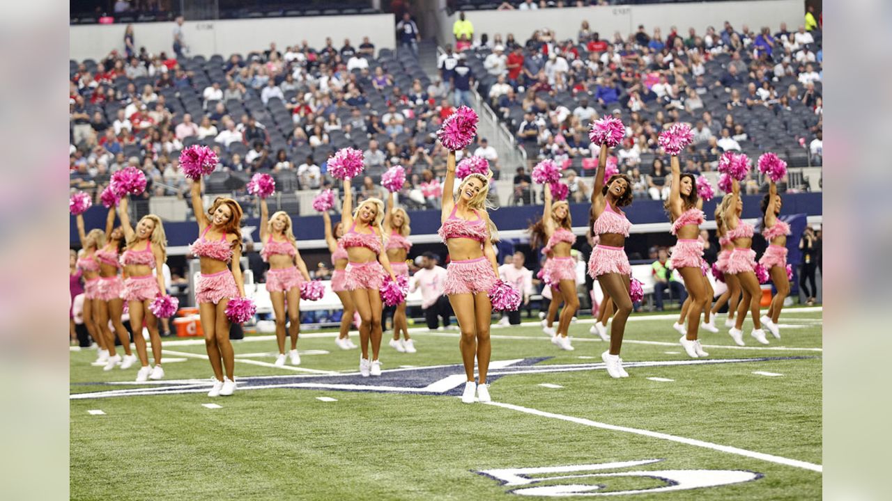 Dallas Cowboys Football Team Breast Cancer Awareness 3x5 Flag cheerleaders  komen