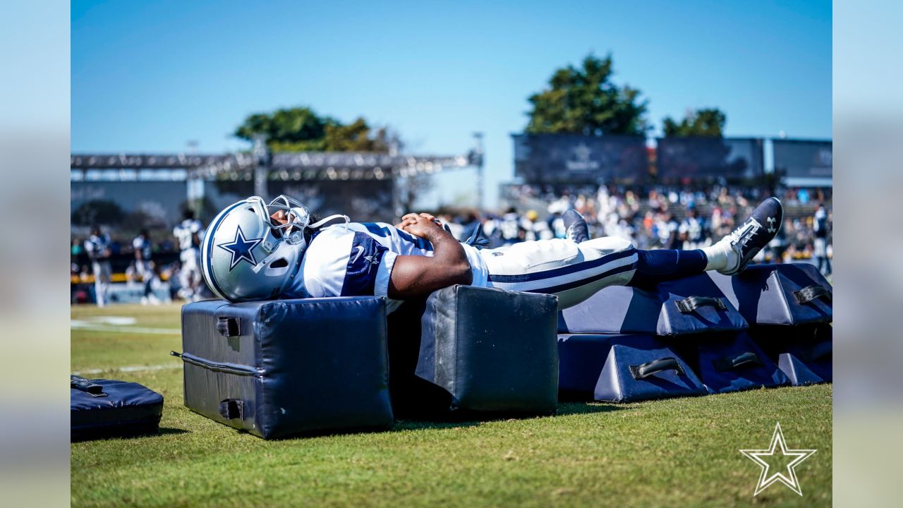 Dallas Cowboys offensive tackle Josh Ball (75) participates in drills at  the NFL football team's practice facility in Oxnard, Calif. Wednesday, Aug.  3, 2022. (AP Photo/Ashley Landis Stock Photo - Alamy