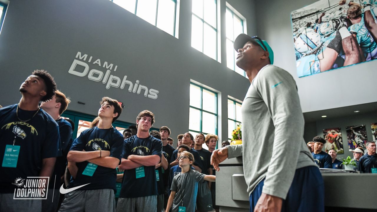 DOLPHINS DARKROOM: Dolphins Welcome Calvary Christian Academy Football Team  To Training Camp