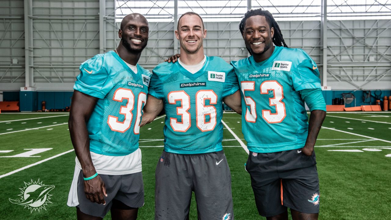 Miami Dolphins cornerback Kader Kohou does drills during practice at the  NFL football team's training facility, Thursday, July 27, 2023, in Miami  Gardens, Fla. (AP Photo/Lynne Sladky Stock Photo - Alamy