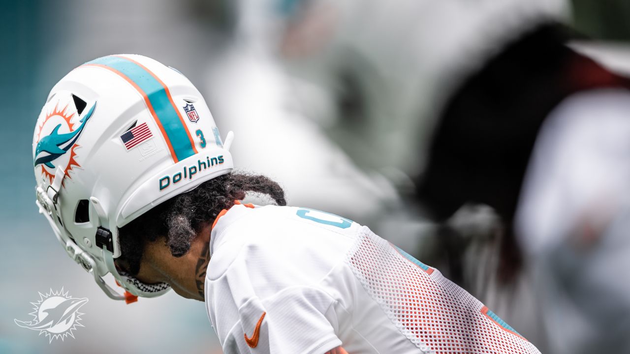 Miami Dolphins wide receiver River Cracraft runs drills during practice at  the NFL football team's training facility, Wednesday, July 26, 2023, in  Miami Gardens, Fla. (AP Photo/Lynne Sladky Stock Photo - Alamy