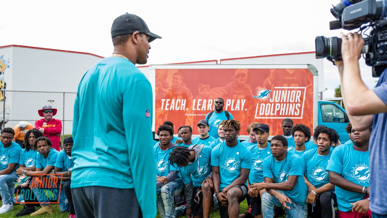 Miami Dolphins Donate Equipment and Meals to 1,000 High School and