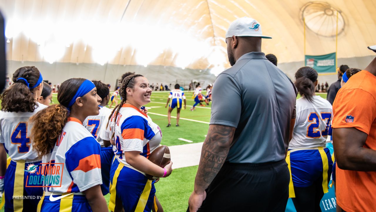 Miami Dolphins on X: We hosted 8️⃣ girls' flag football teams over the  weekend for a Flag Football Combine with Nike. #JuniorDolphins  #PlayFootball The top 4️⃣ teams will compete in a championship