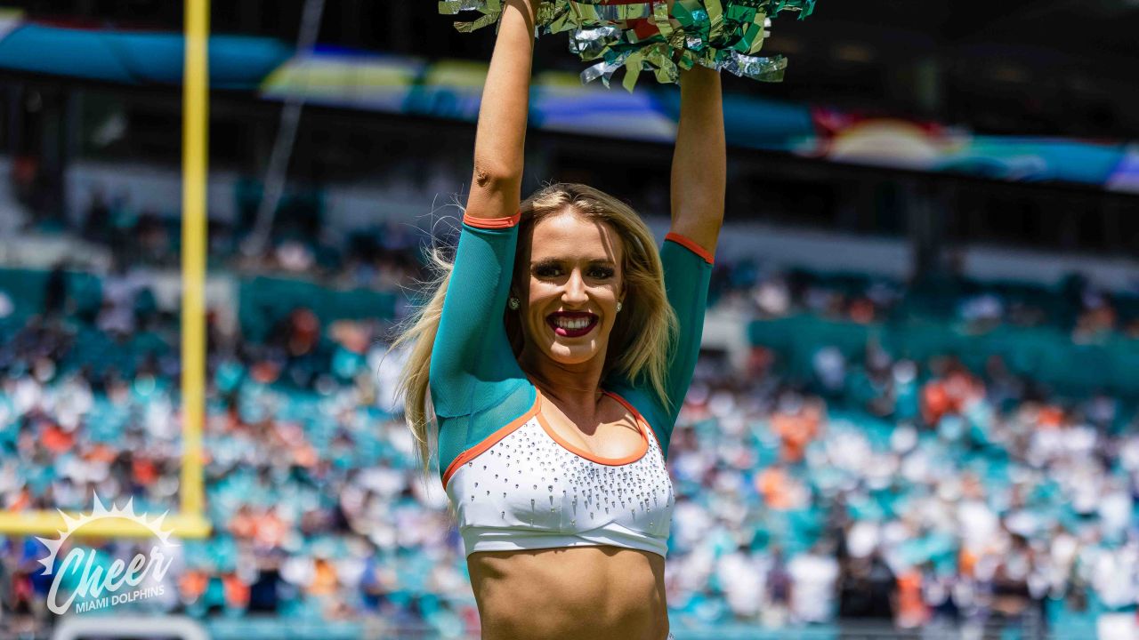 Cheerleaders Perform During Patriots - Dolphins Game