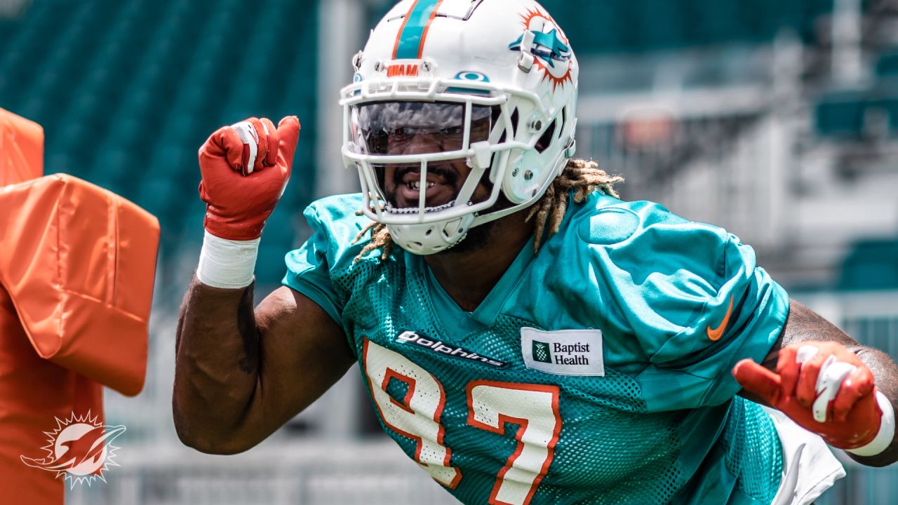 Miami Dolphins defensive lineman Jordan Williams (97), defensive