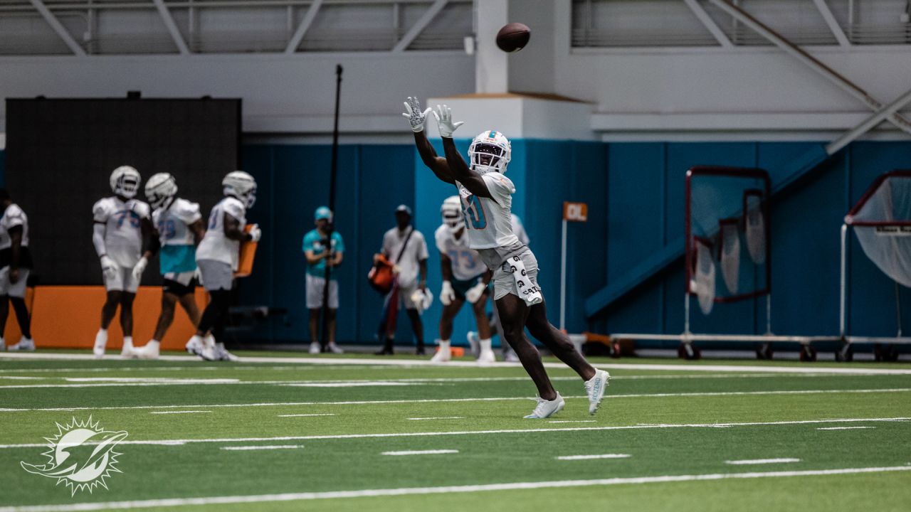 Miami Dolphins cornerback Kader Kohou does drills during practice at the  NFL football team's training facility, Thursday, July 27, 2023, in Miami  Gardens, Fla. (AP Photo/Lynne Sladky Stock Photo - Alamy