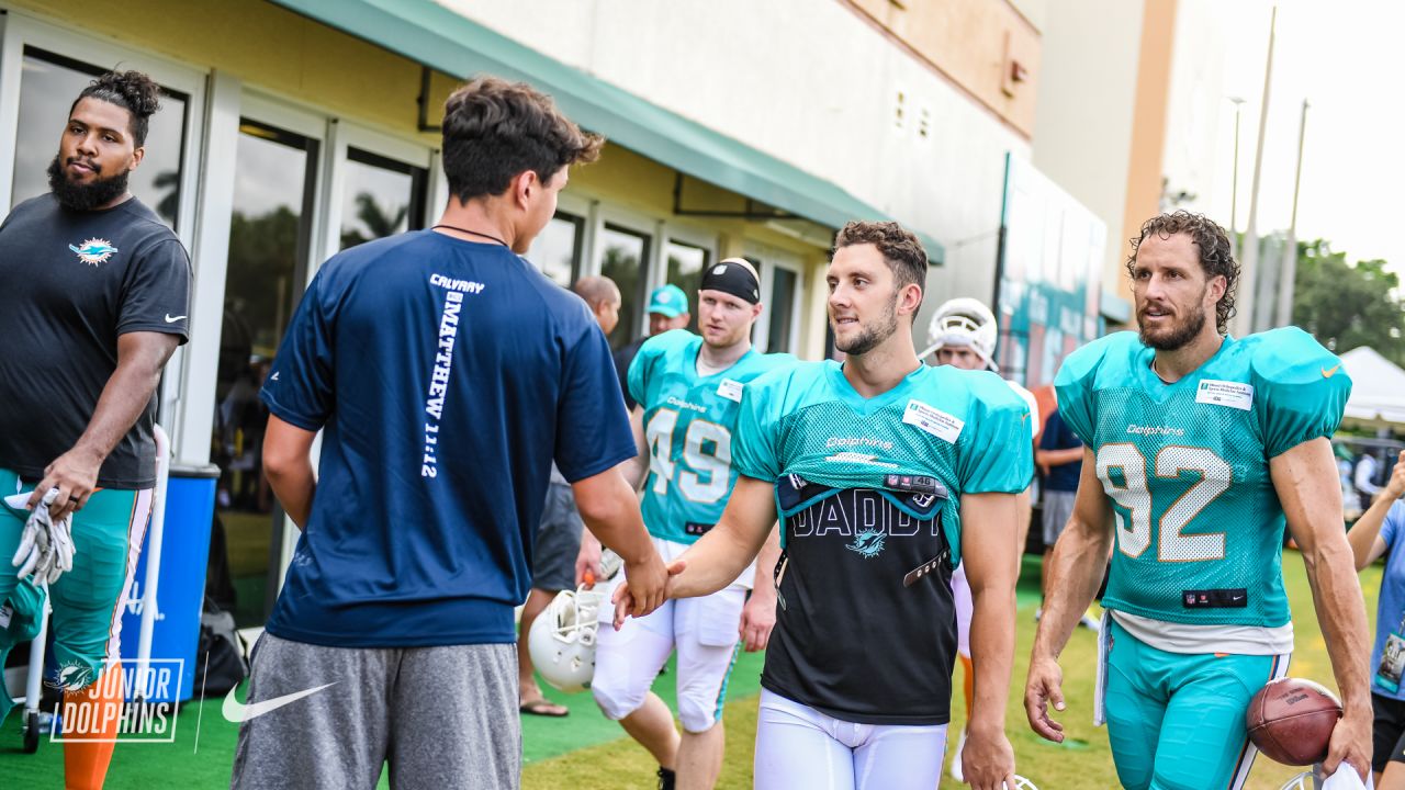 DOLPHINS DARKROOM: Dolphins Welcome Calvary Christian Academy Football Team  To Training Camp