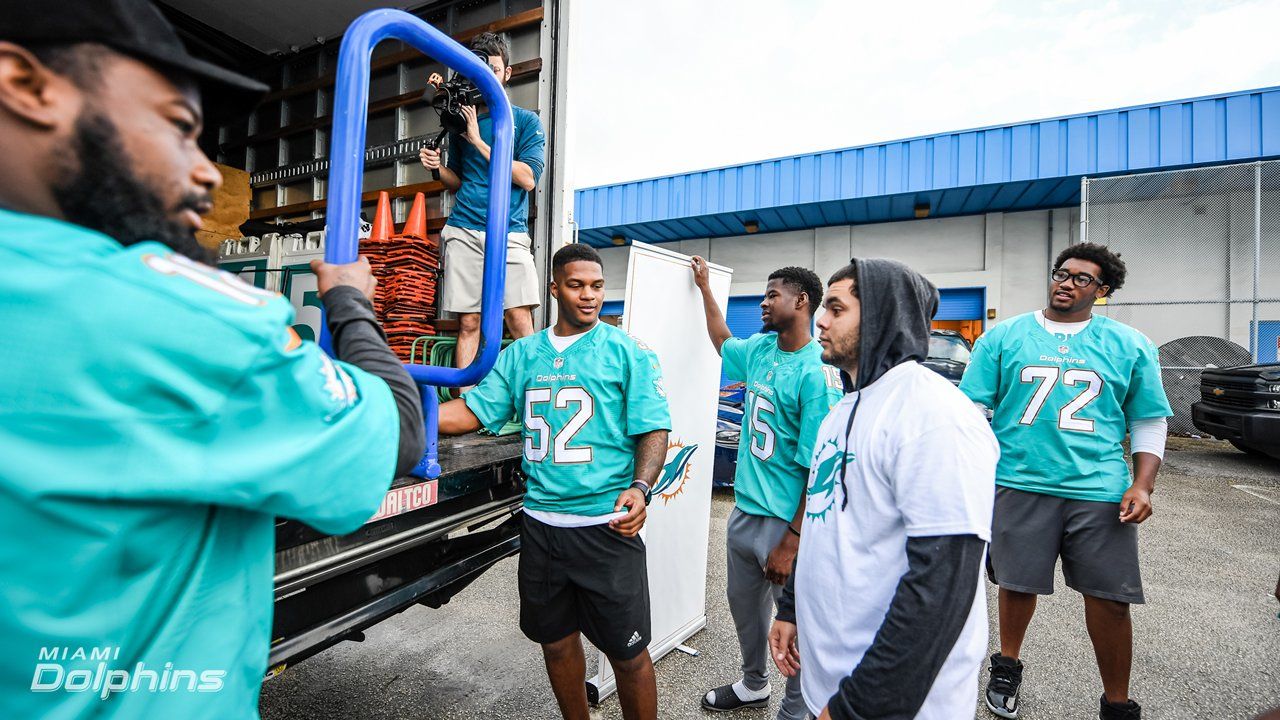 Miami Dolphins Donate Equipment and Meals to 1,000 High School and