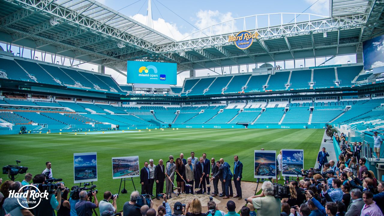 First time ever being at Hard Rock Stadium as a Dolphins fan who lives in  Cleveland. We were in Miami for a part of our Honeymoon and convinced the  wife to make