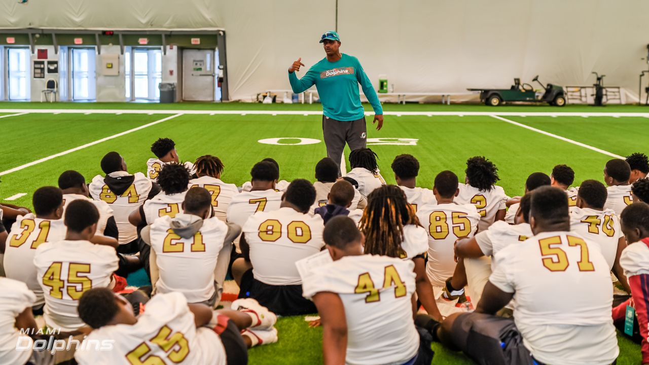 Miami Dolphins Host Coconut Creek High School at OTA Practice