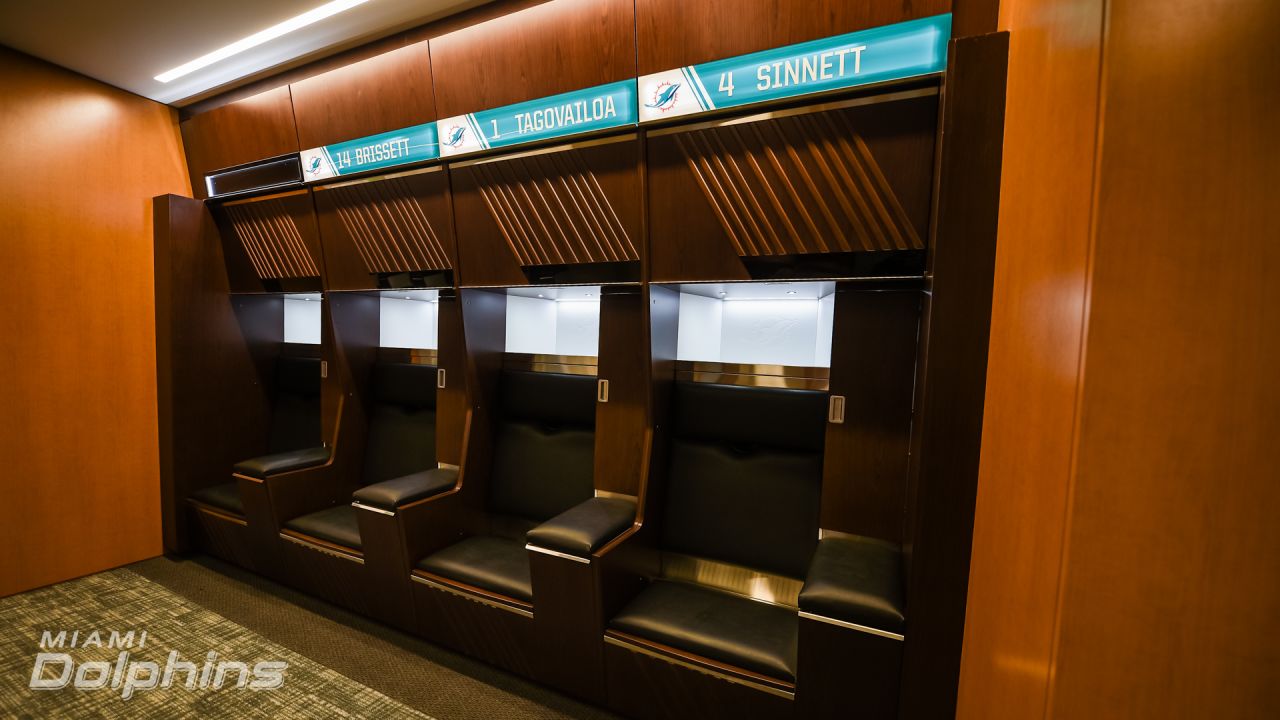 Photos at Miami Dolphins Locker Room