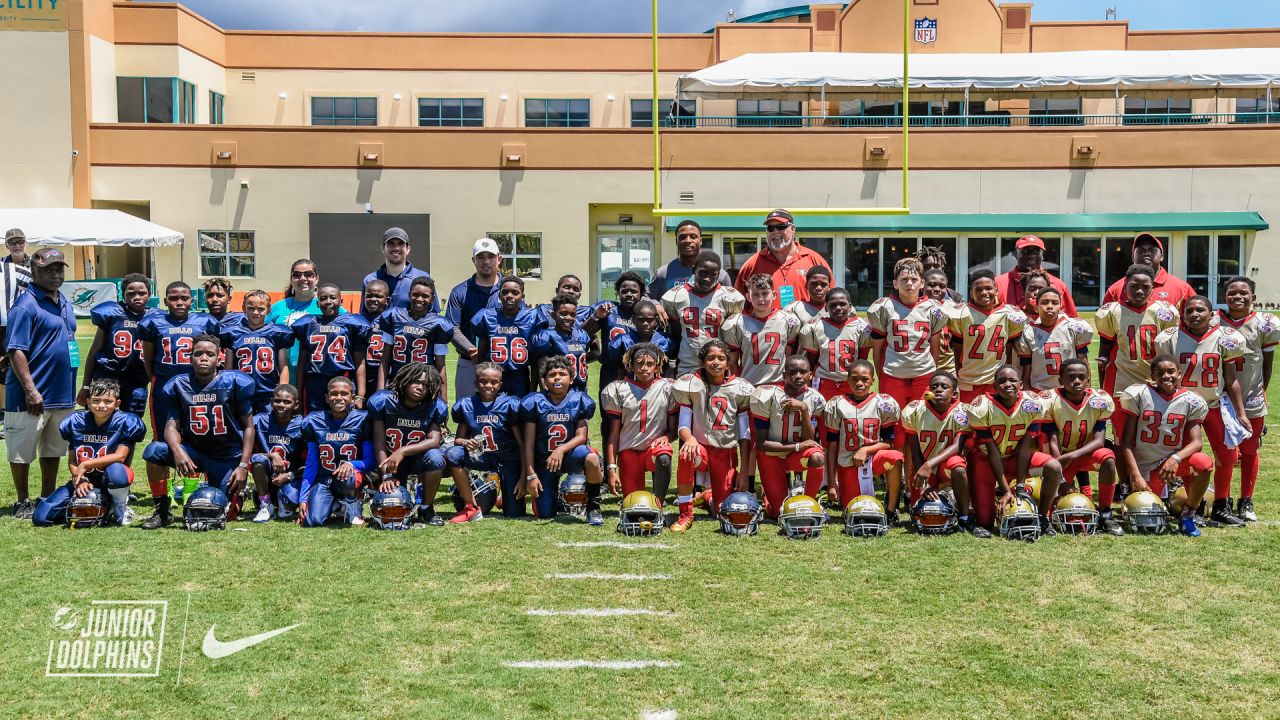 Dolphins Host 49ers and Bills of the Palm Beach Youth Football League at  Training Camp