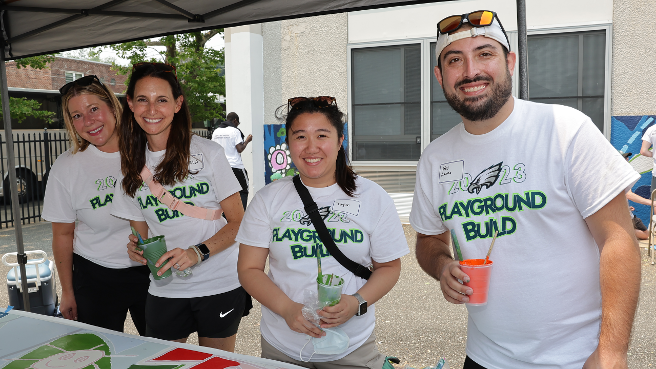 Eagles' 17th annual playground build