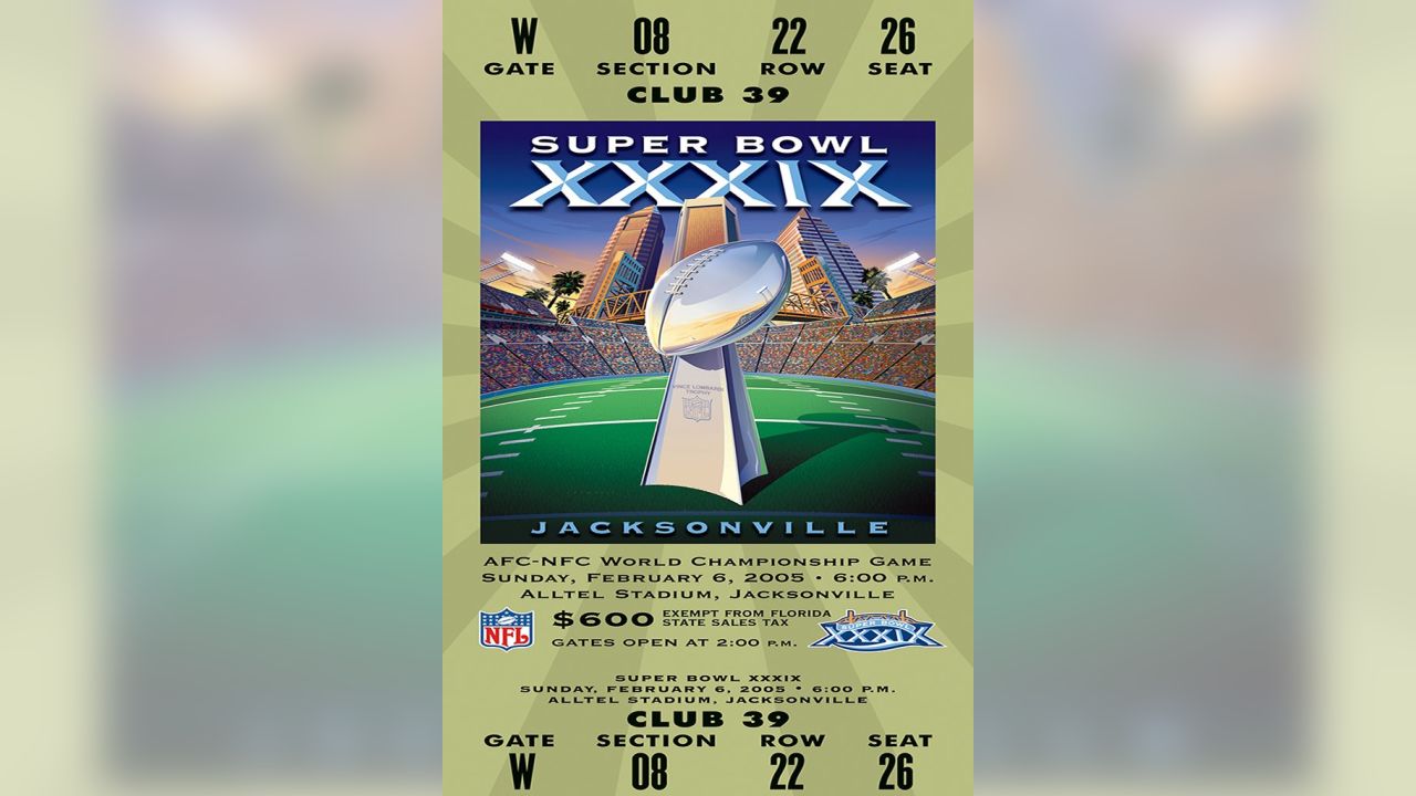 The 2005 Super Bowl came to Jacksonville for the Patriots and Eagles