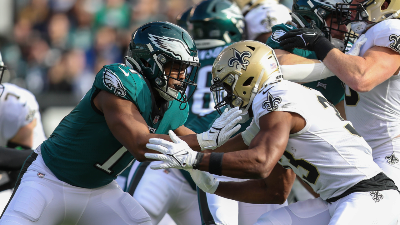 New Orleans Saints Game-Used Football vs. Philadelphia Eagles on January 1 2023